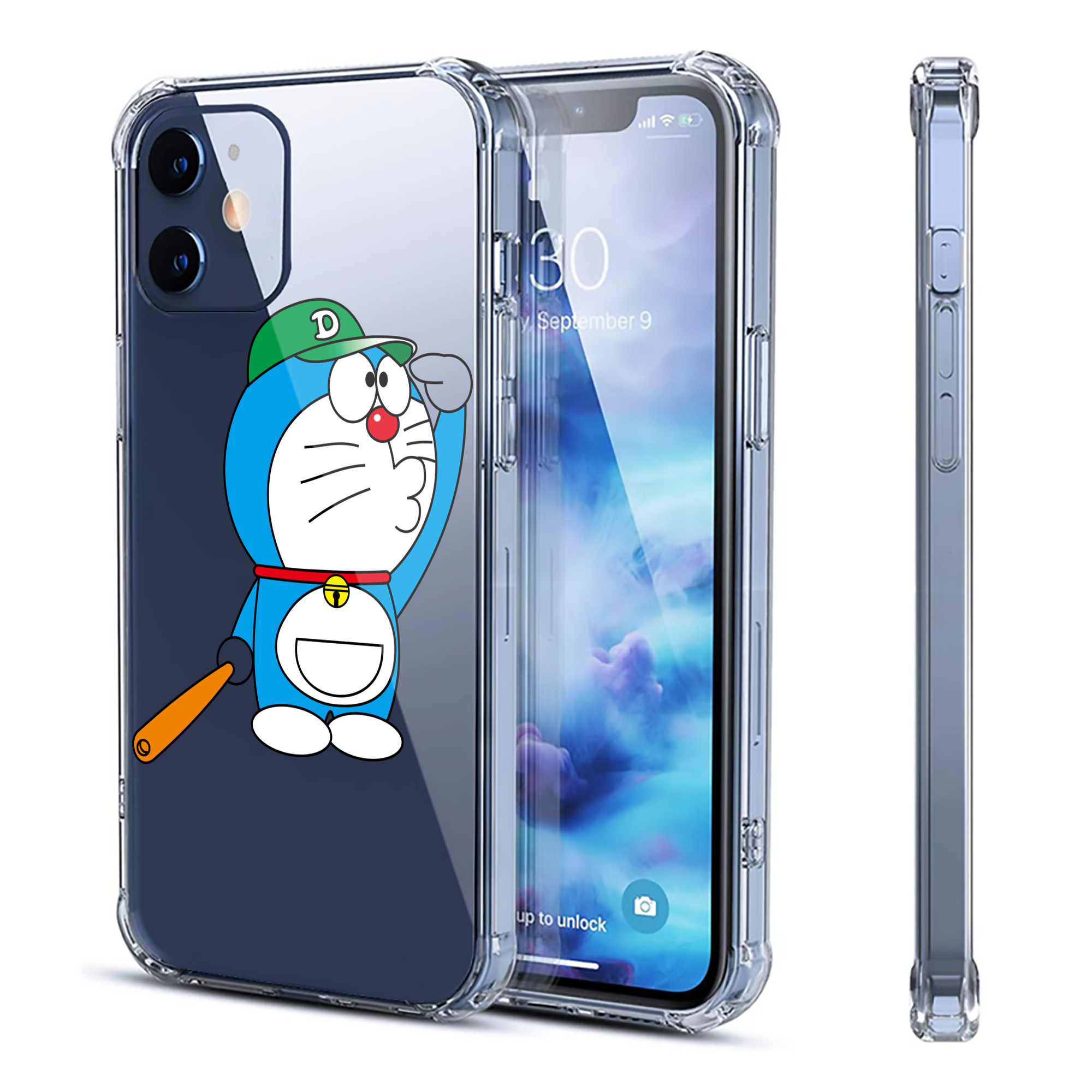 （画像用） ドラえもん Doraemon 【iPhone 12シリーズ対応】透明スマホケース（クリアソフトケース）